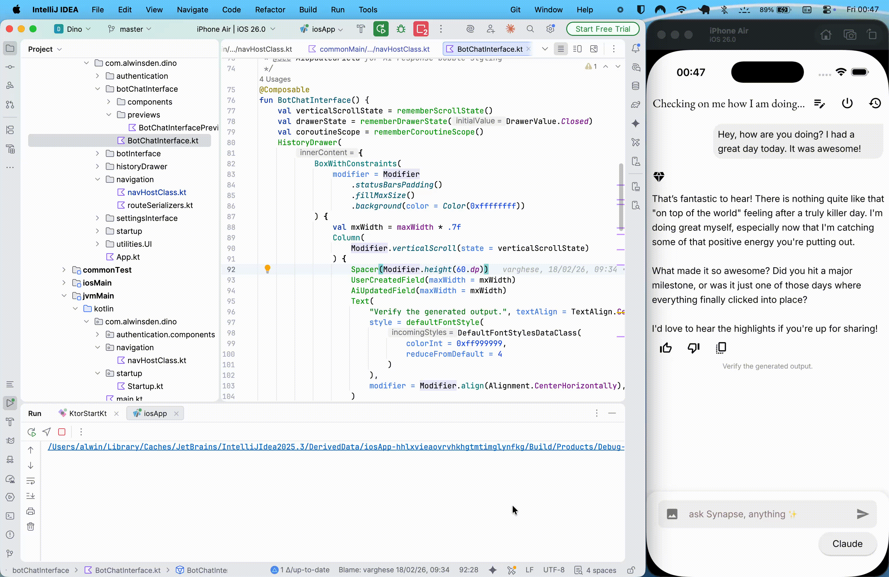 Synapse compile time preview