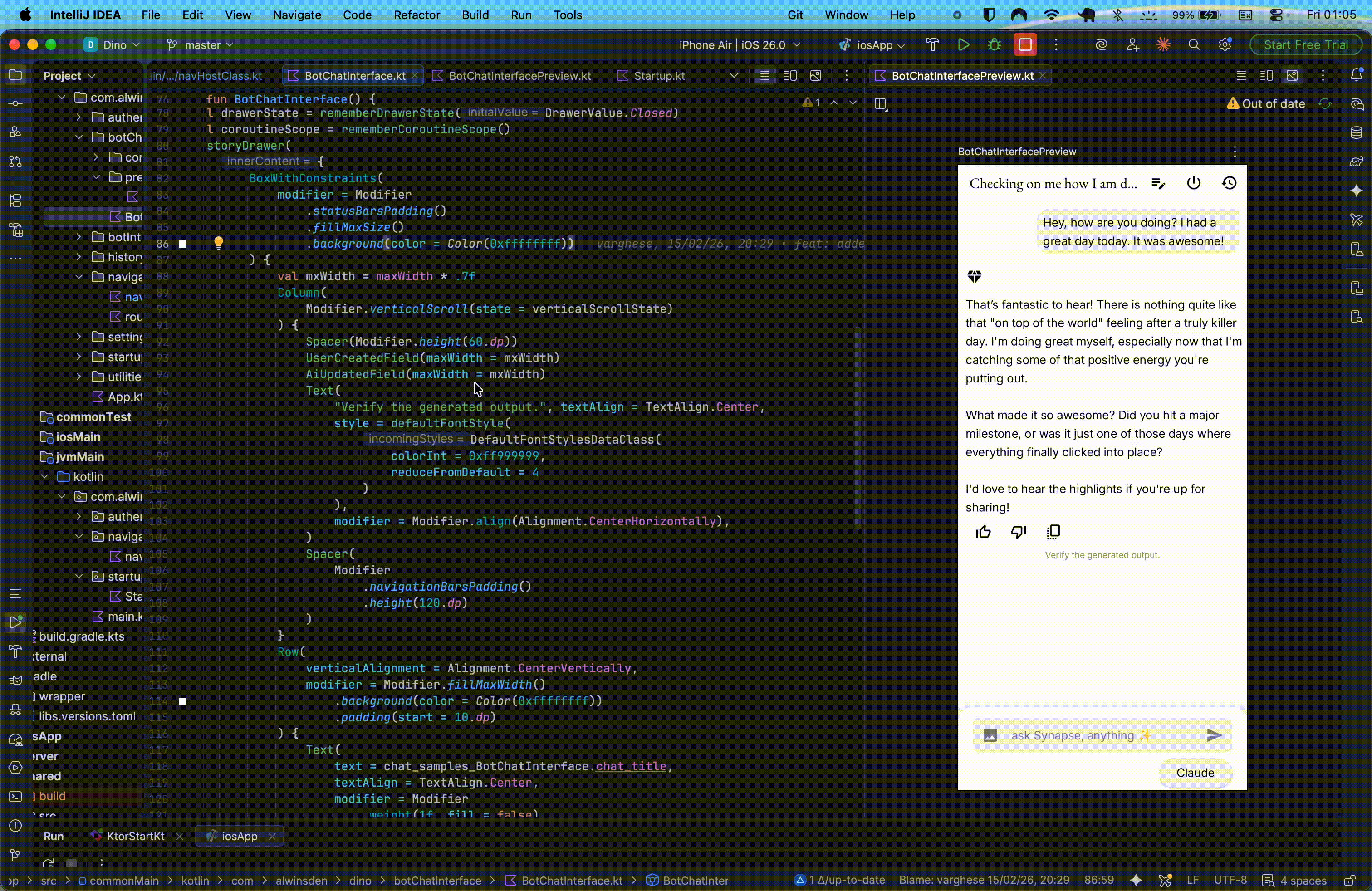 Synapse preview time preview